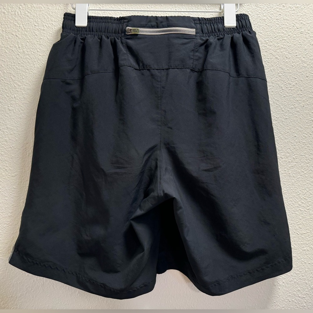 Under Armour Heat Gear Shorts Loose Fit Lined Zipper Pocket Black Men's Medium - Picture 2 of 8